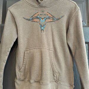 Ariat Boy’s Taupe Graphic Hoodie